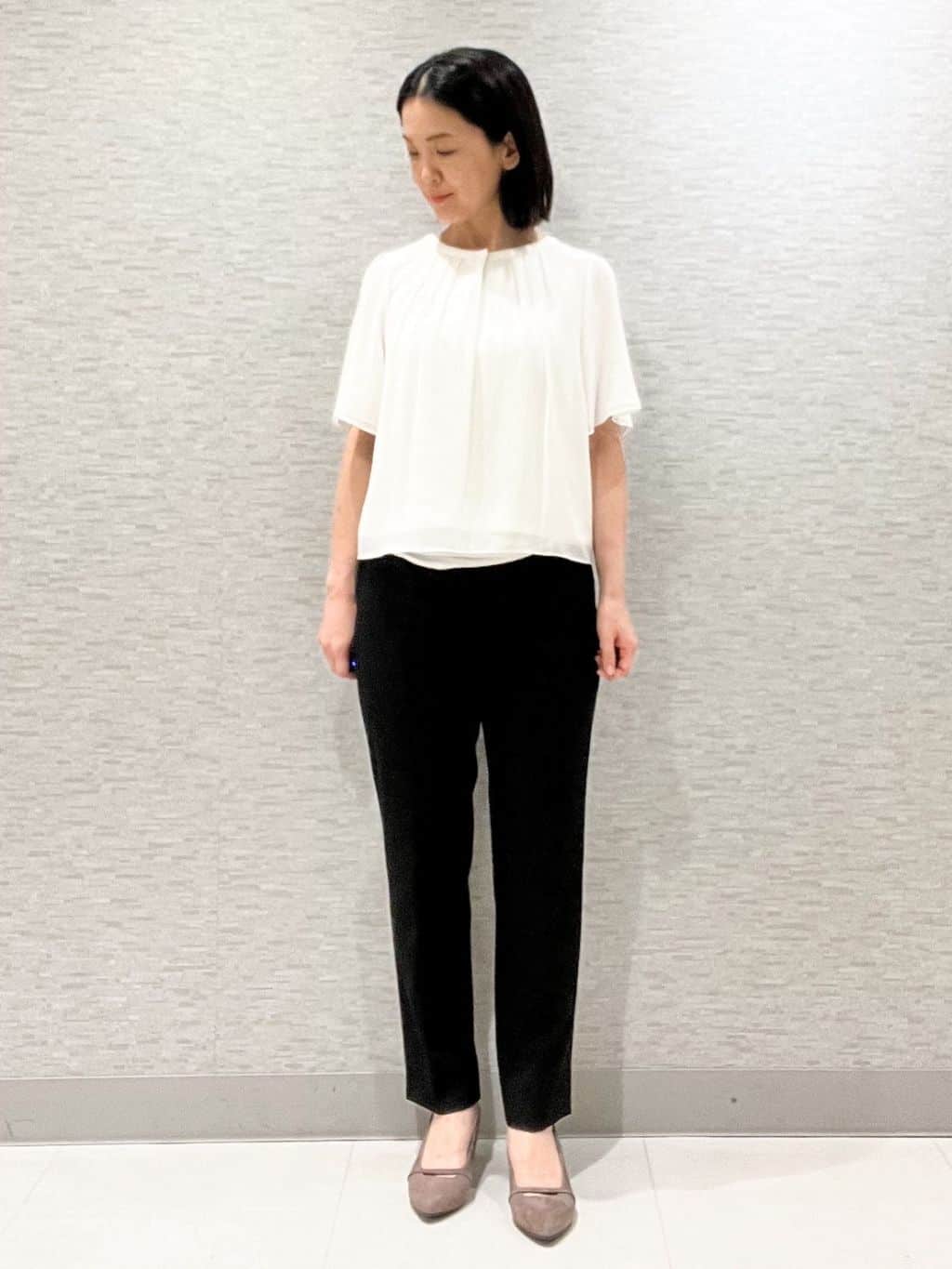 marikoさんの「Reflect｜【軽い着心地】メッシュツイードジャケット」を使ったコーディネート