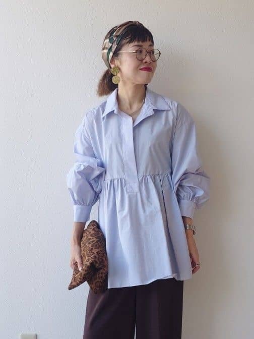 MUTSUKOさんの「UNTITLED｜【PROTAGPNISTA】FLAIR SHIRT」を使ったコーディネート
