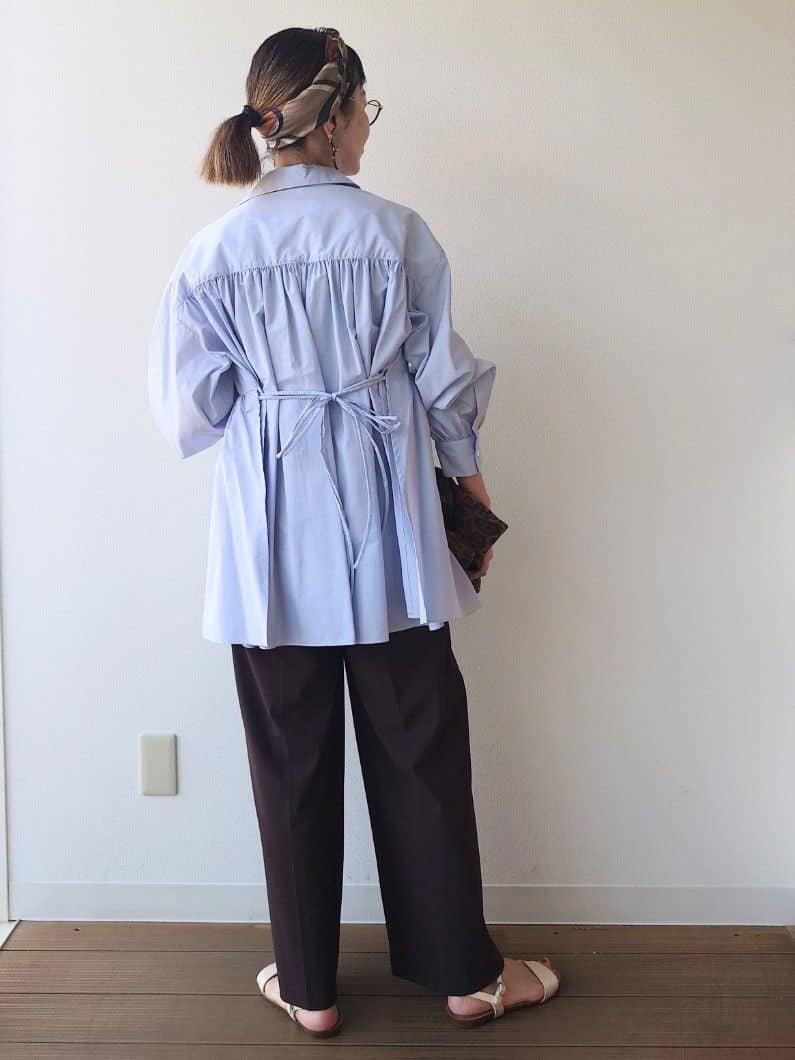MUTSUKOさんの「UNTITLED｜【PROTAGPNISTA】FLAIR SHIRT」を使ったコーディネート