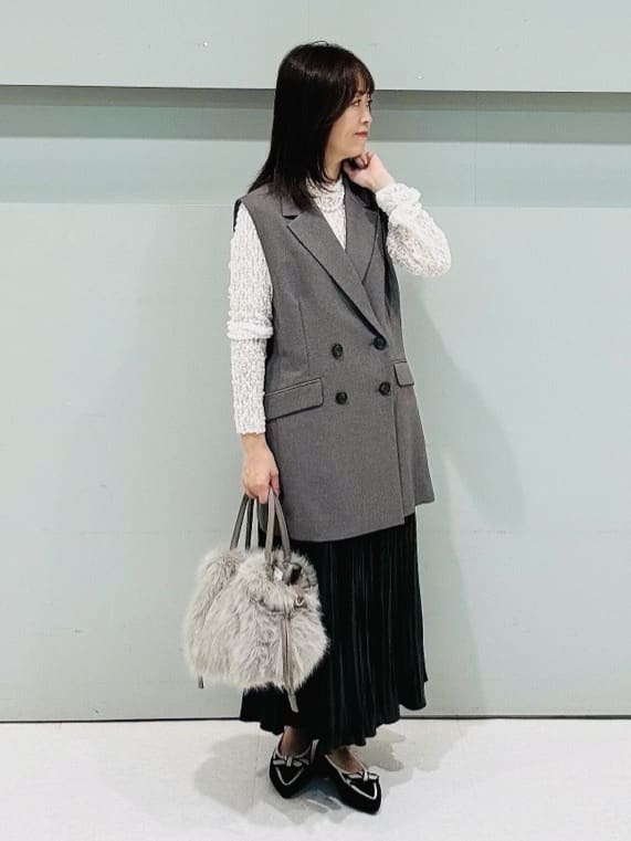makiさんの「UNTITLED｜【セットアップ可/洗える】スラブテーラードカラージレ」を使ったコーディネート