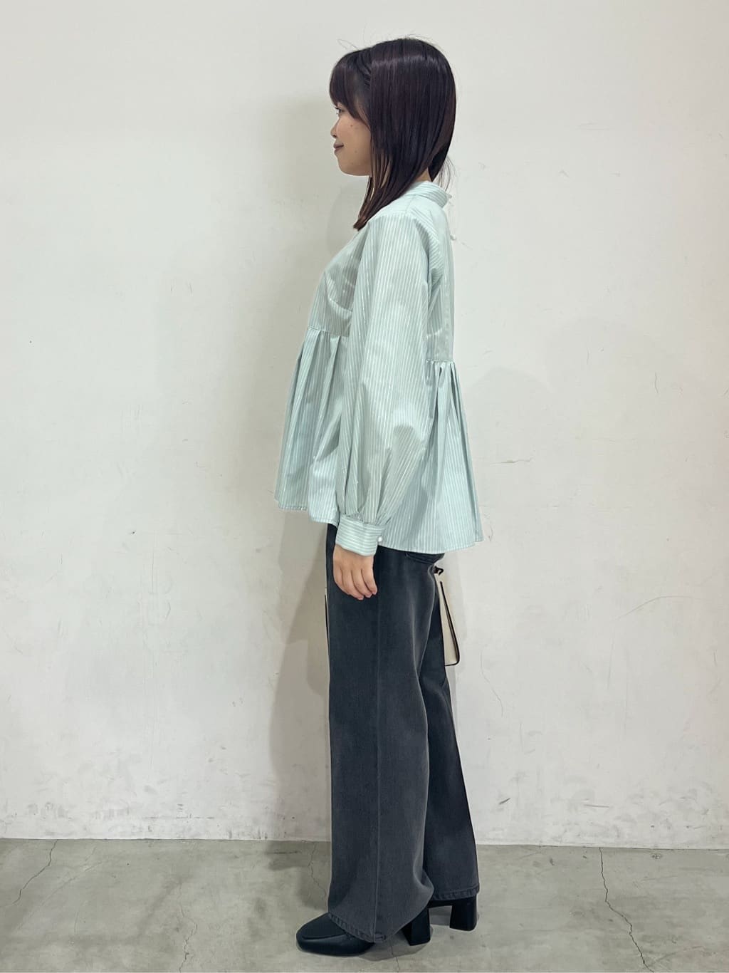 ちなさんの「OPAQUE.CLIP｜《丈が選べる》ストレートデニムパンツ【洗濯機洗い可】」を使ったコーディネート