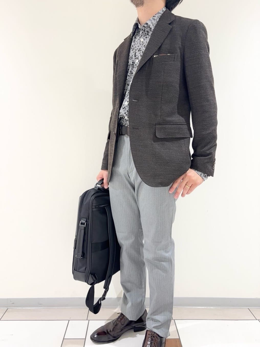 及川さんの「TAKEO KIKUCHI｜【Sサイズ～】ラッセルメッシュ ジャケット」を使ったコーディネート