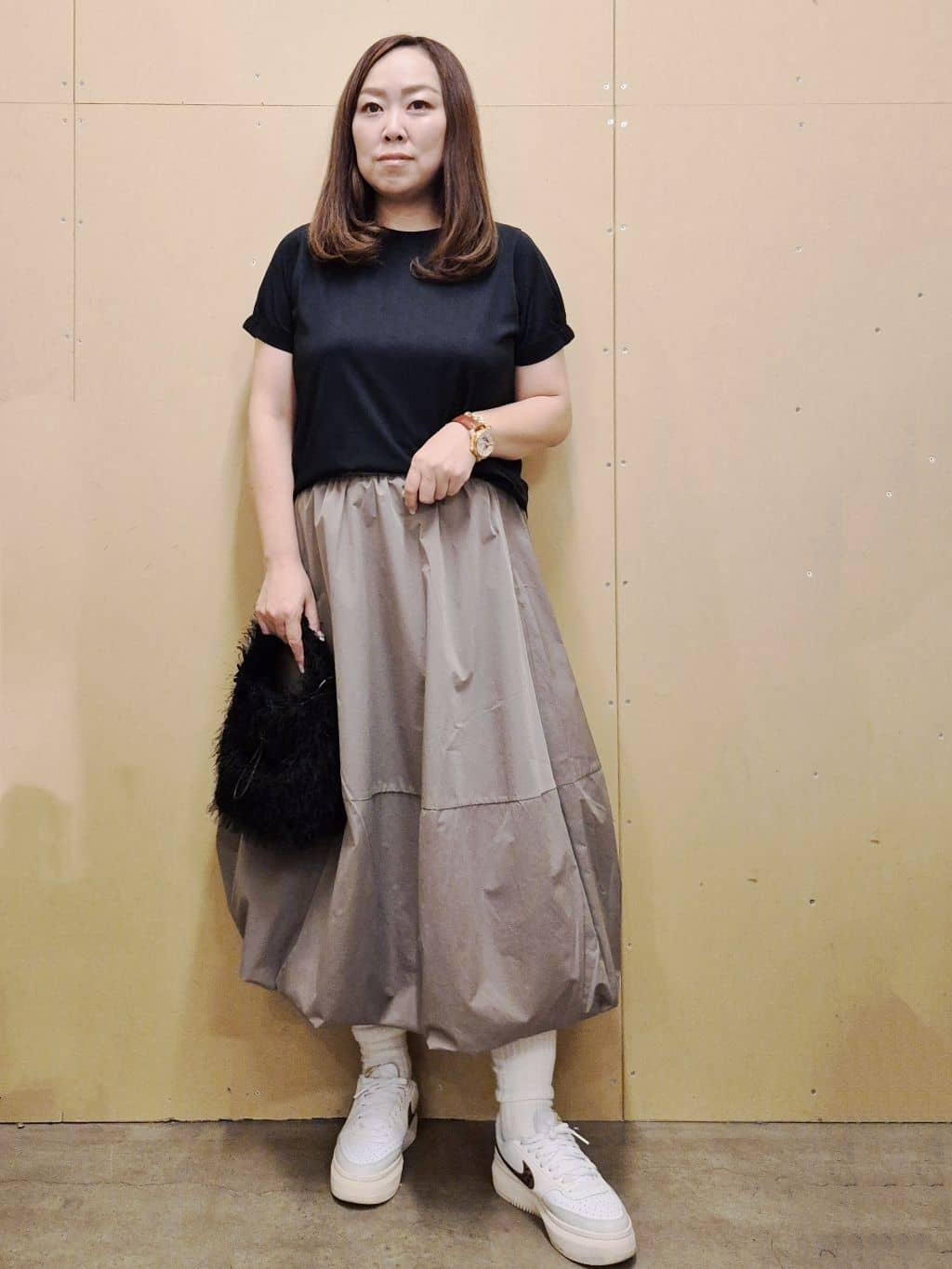 ひさえさんの「THE SHOP TK｜袖タックTシャツ【接触冷感/毛玉になりにくい/UV】」を使ったコーディネート