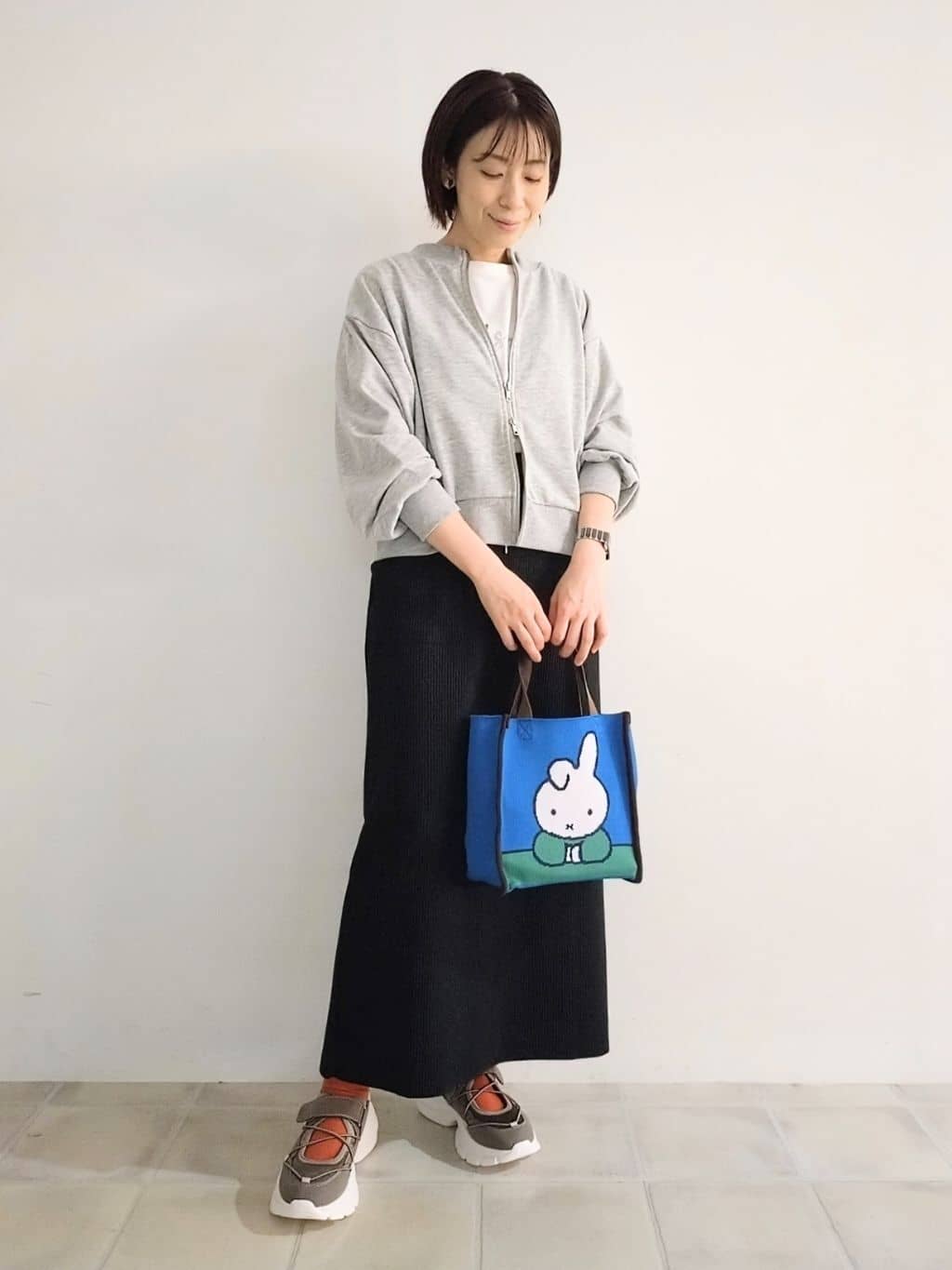 miomioさんの「SHOO･LA･RUE｜【前後2WAY】ボートネックダブルジップカーディガン」を使ったコーディネート