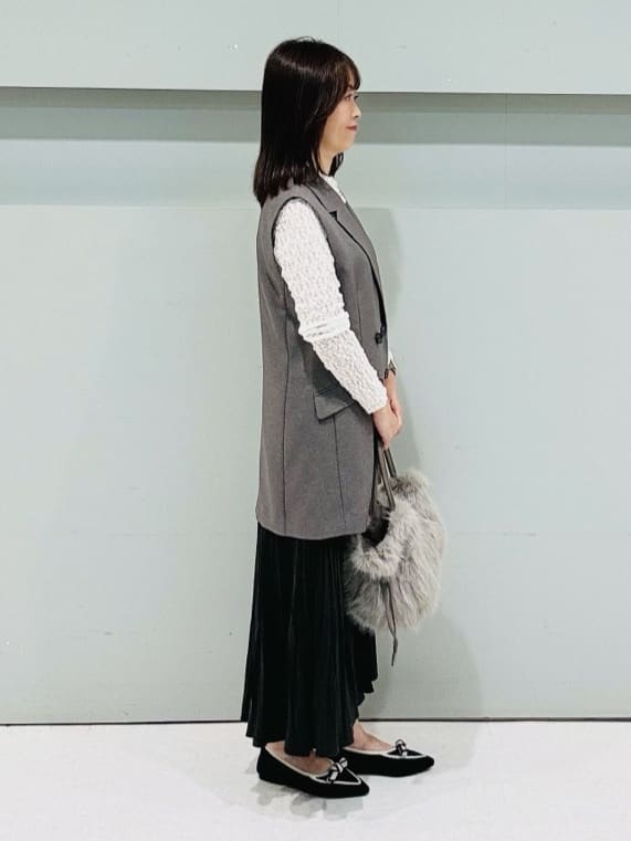 makiさんの「UNTITLED｜【セットアップ可/洗える】スラブテーラードカラージレ」を使ったコーディネート