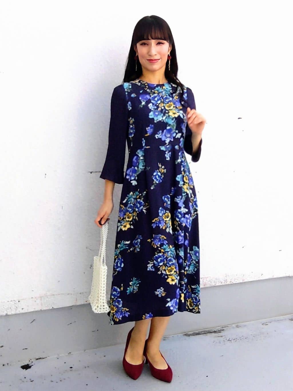 keinaさんの「SunaUna｜【手洗い可】花柄パネルワンピース」を使ったコーディネート
