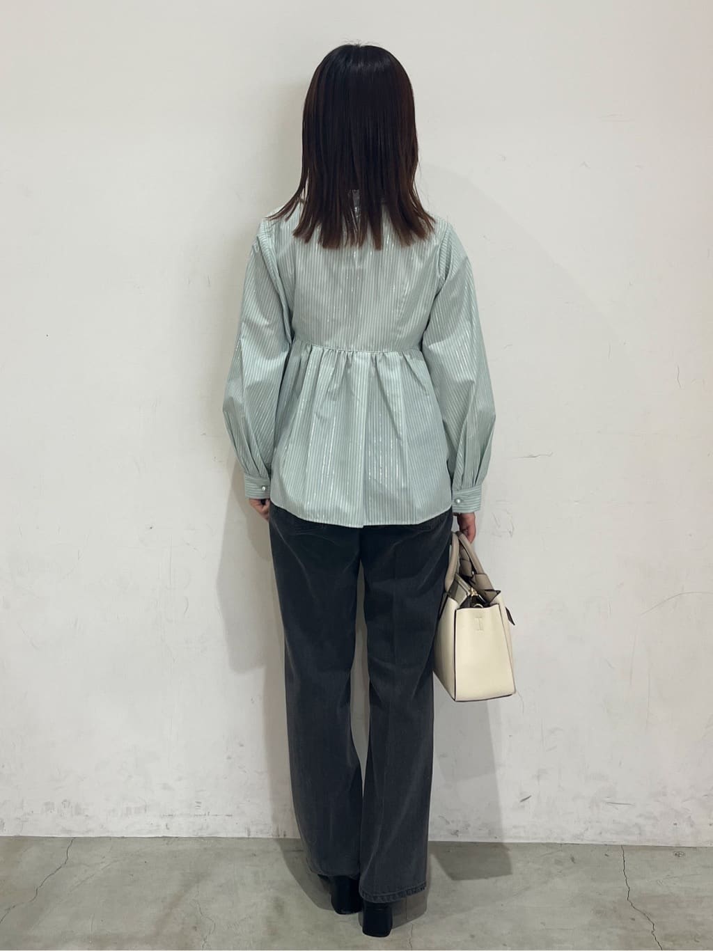 ちなさんの「OPAQUE.CLIP｜《丈が選べる》ストレートデニムパンツ【洗濯機洗い可】」を使ったコーディネート