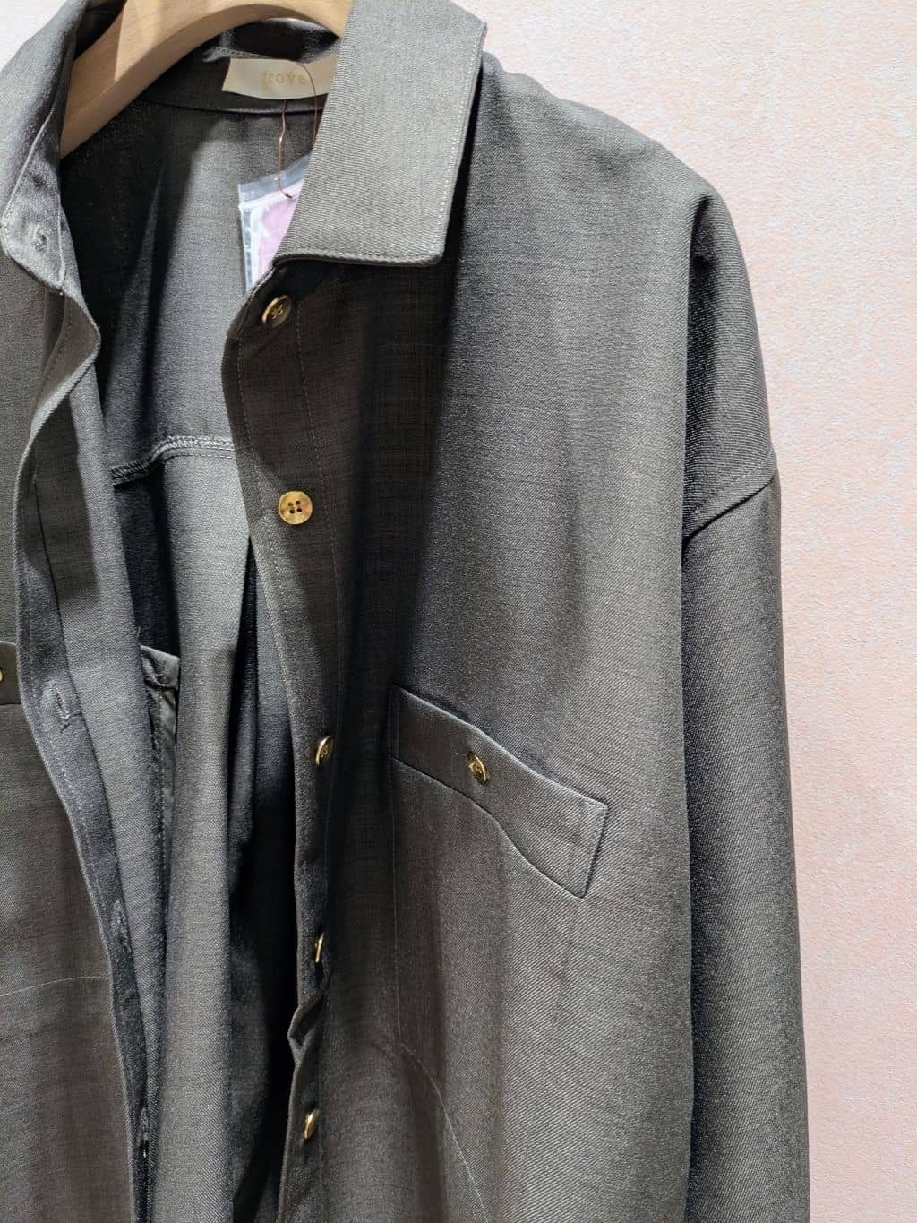 チグ♪さんの「grove｜【カセット服/選べる着丈】洗濯機で洗えるオーバーシャツ」を使ったコーディネート