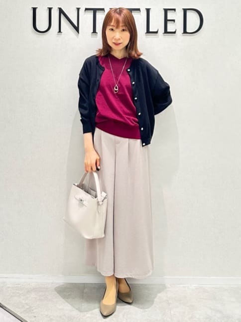 Miwaさんの「UNTITLED｜【追加】ライトダブルリングネックレス」を使ったコーディネート