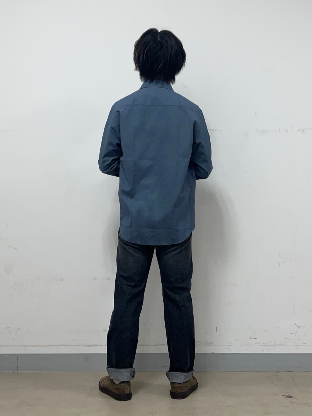 Hiroさんの「TAKEO KIKUCHI｜【COOL CITY WEAR】DotAir（R）サッカー シャツ」を使ったコーディネート