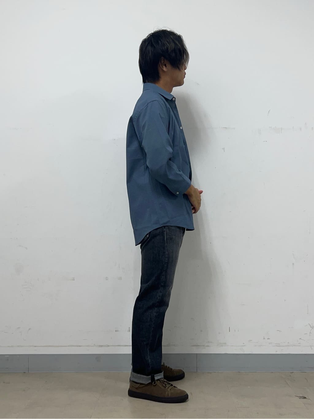 Hiroさんの「TAKEO KIKUCHI｜【COOL CITY WEAR】DotAir（R）サッカー シャツ」を使ったコーディネート