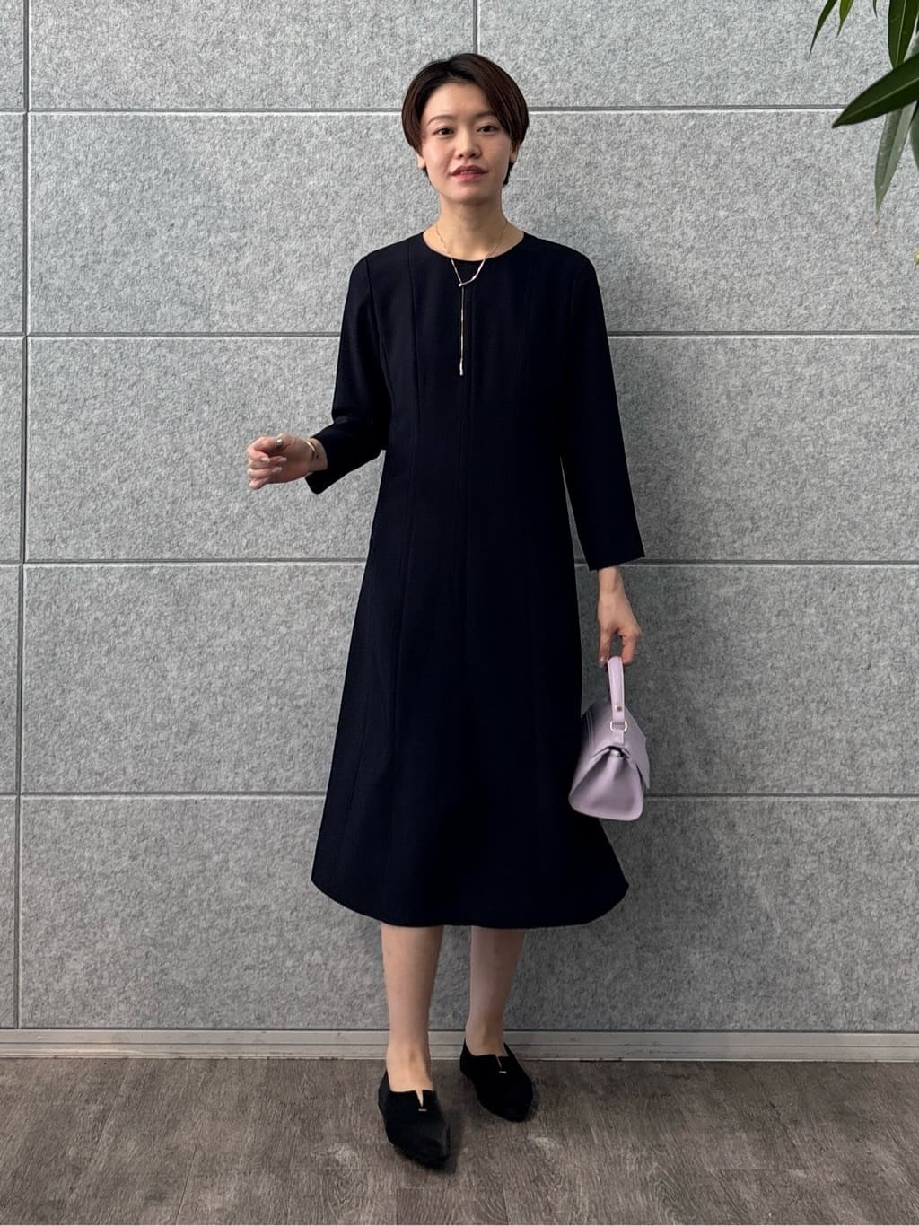 kanaeさんの「INDIVI｜【洗える／UVケア】ジョーゼットフレアワンピース」を使ったコーディネート