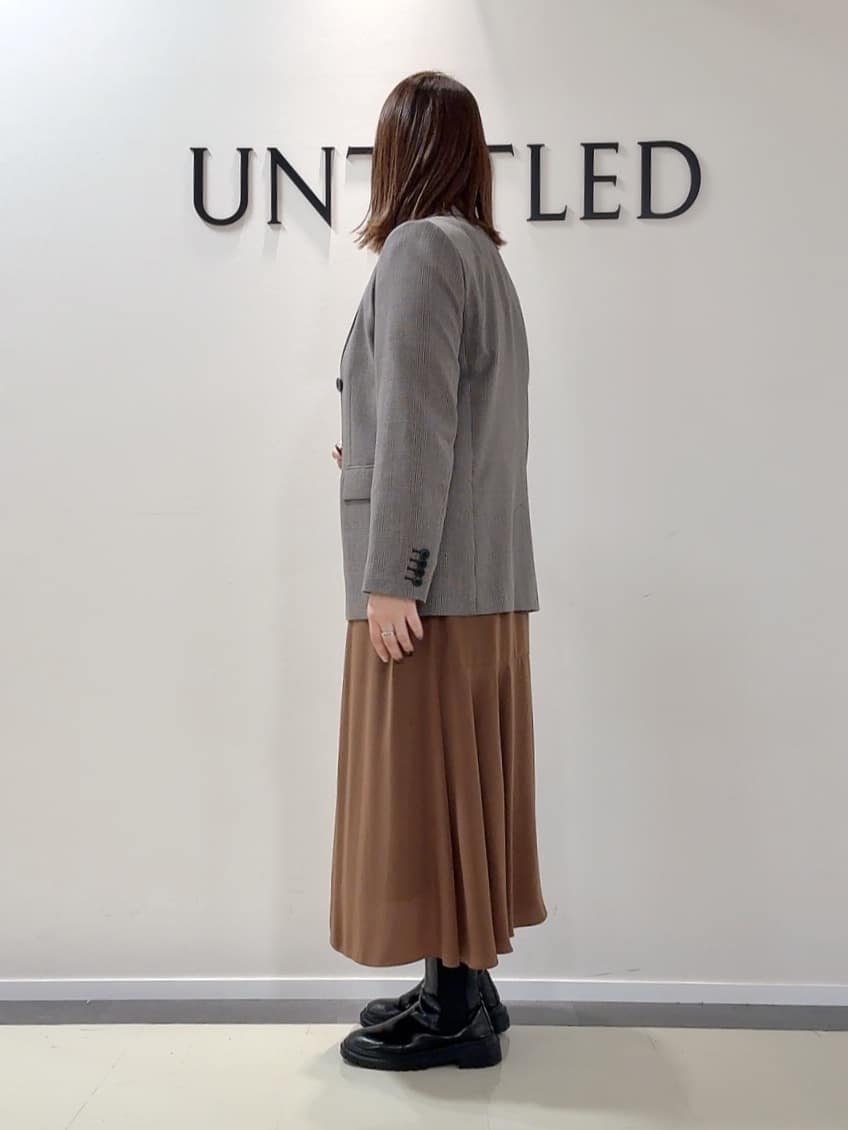 YUIさんの「UNTITLED｜【セットアップ可】ウールライク ダブルブレストジャケット」を使ったコーディネート