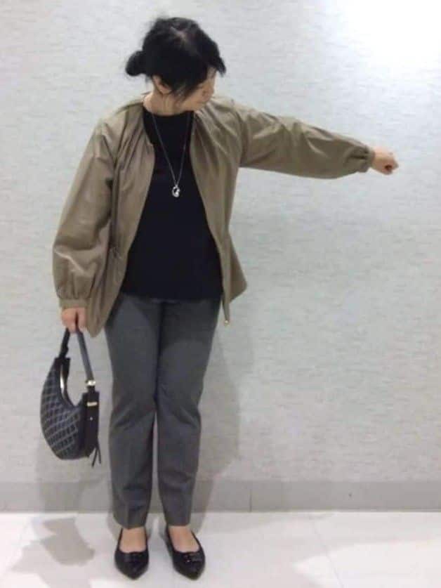 sakoさんの「Reflect｜【パンツにもスカートにも合わせやすい◎】ライティブルゾン」を使ったコーディネート