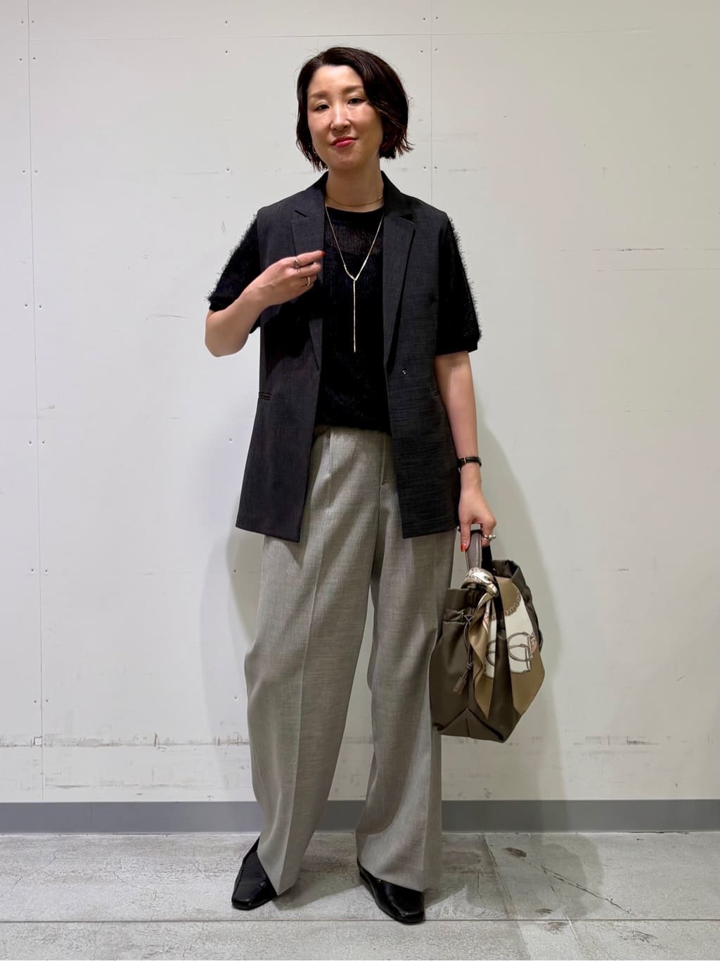 yuriさんの「INDIVI｜ヘアリージャカードトップス」を使ったコーディネート
