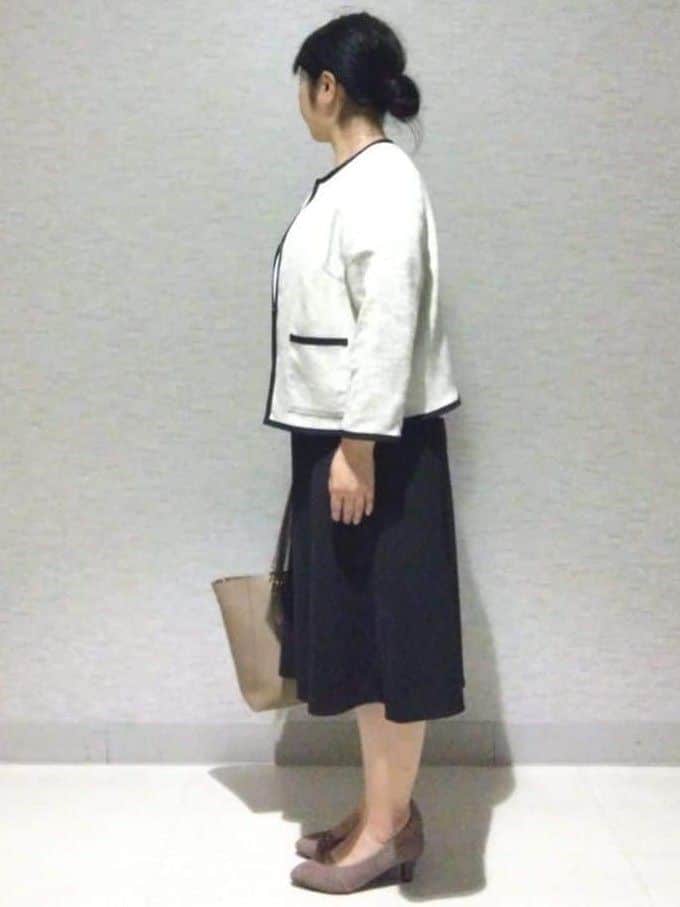 sakoさんの「Reflect｜【軽い着心地】メッシュツイードジャケット」を使ったコーディネート