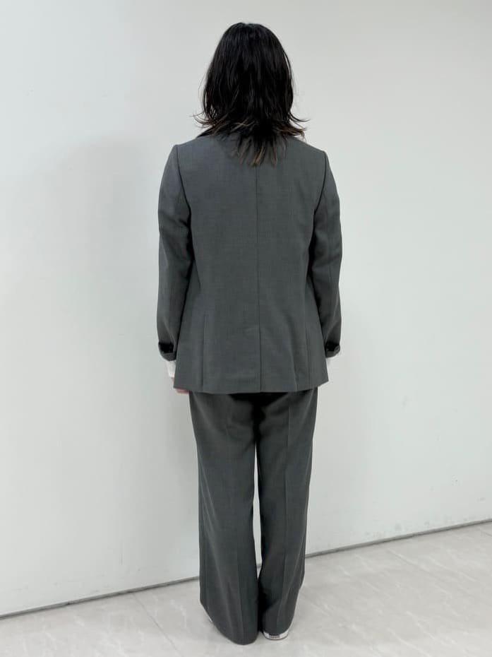 サオリさんの「UNTITLED｜【セットアップ可】ウールライク ダブルブレストジャケット」を使ったコーディネート