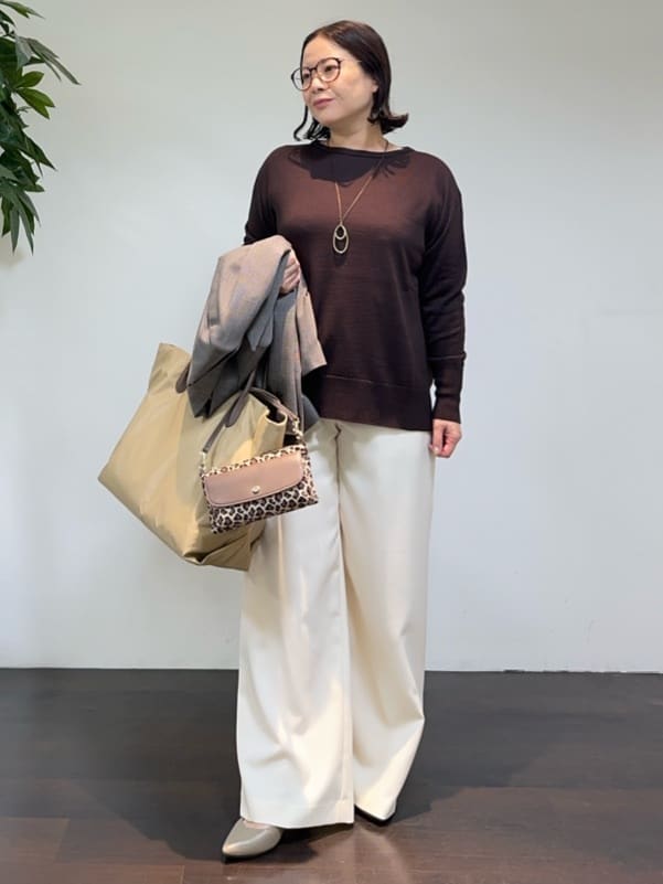 Asamiさんの「UNTITLED｜【セットアップ可】ウールライク ダブルブレストジャケット」を使ったコーディネート
