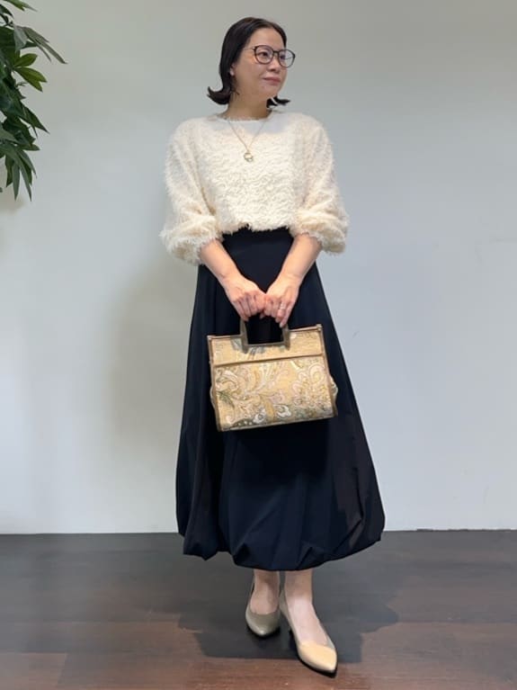 Asamiさんの「UNTITLED｜【ストレッチ素材/撥水加工】バルーンスカート」を使ったコーディネート
