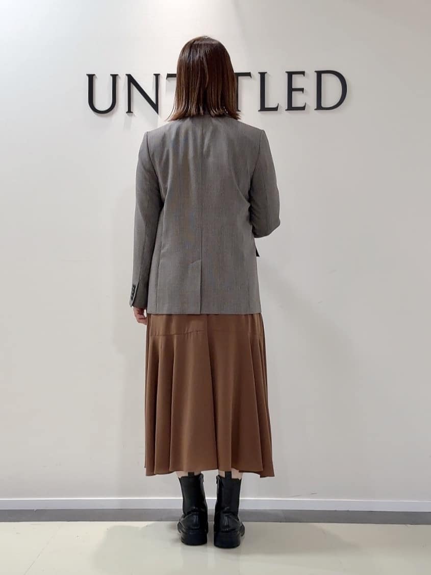 YUIさんの「UNTITLED｜【セットアップ可】ウールライク ダブルブレストジャケット」を使ったコーディネート