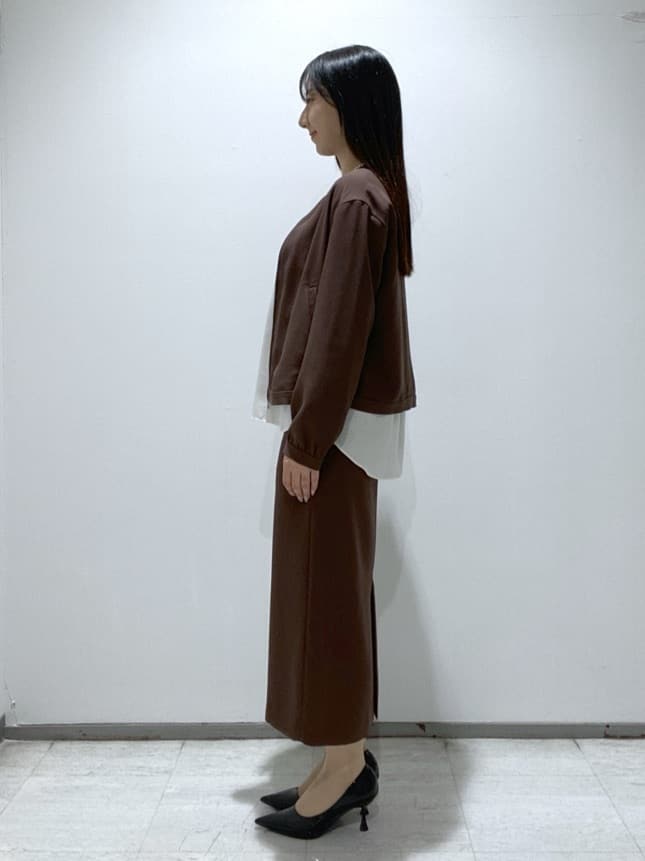 meiさんの「INDIVI｜【洗える／UVケア／吸汗速乾】ジョーゼットライトブルゾン」を使ったコーディネート