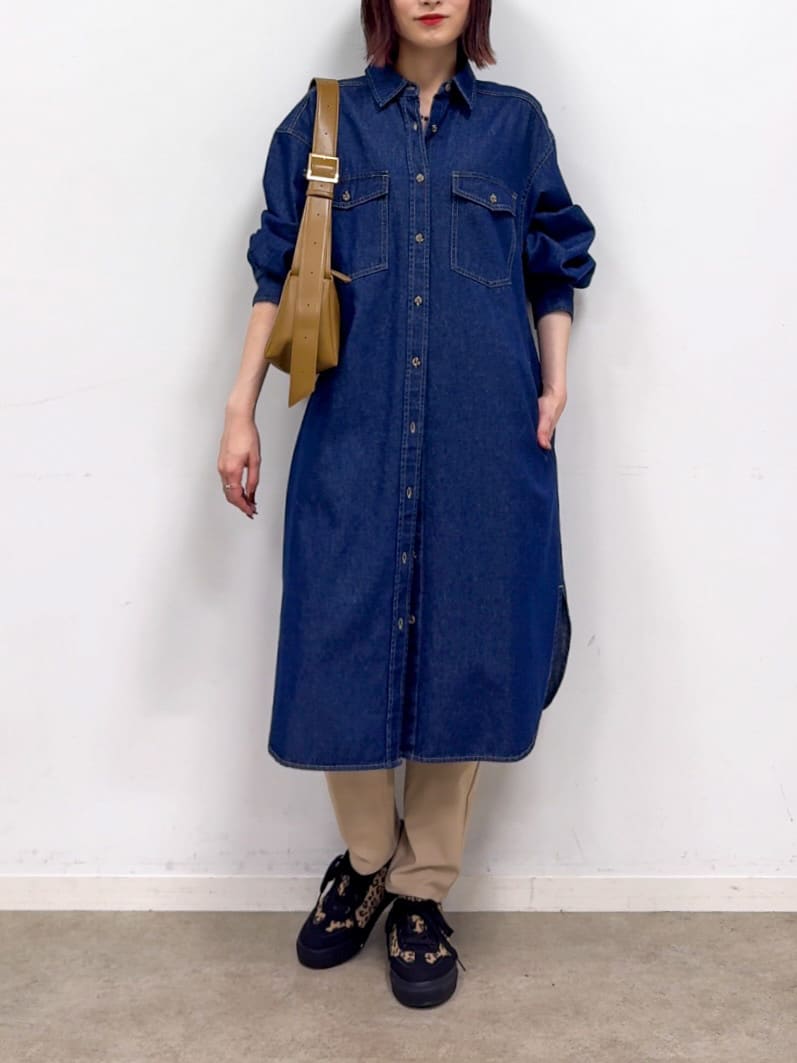 𝐜𝐡𝐢𝐤𝐚さんの「SHOO･LA･RUE｜【洗濯機可/S-LL】フィット感が心地よい ハイパーストレッチスキニー裏起毛」を使ったコーディネート
