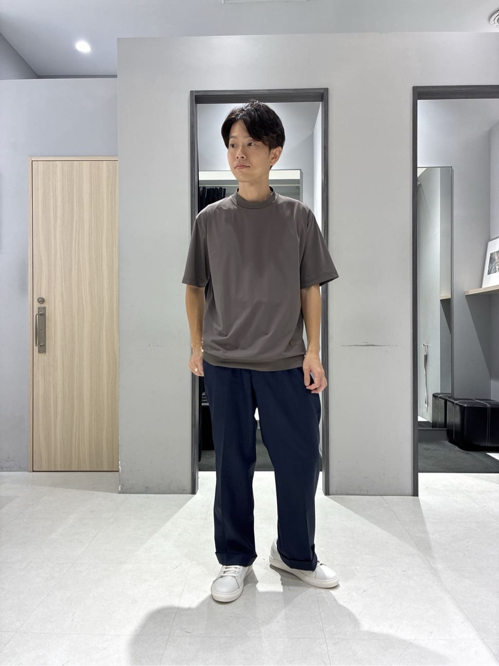 わいずみさんの「TAKEO KIKUCHI｜ボーラーハット柄 長袖シャツ」を使ったコーディネート