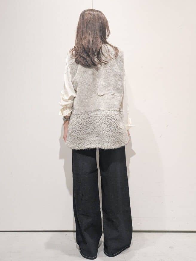 machiさんの「OPAQUE.CLIP｜バイカラーボウタイブラウス【洗濯機OK】」を使ったコーディネート