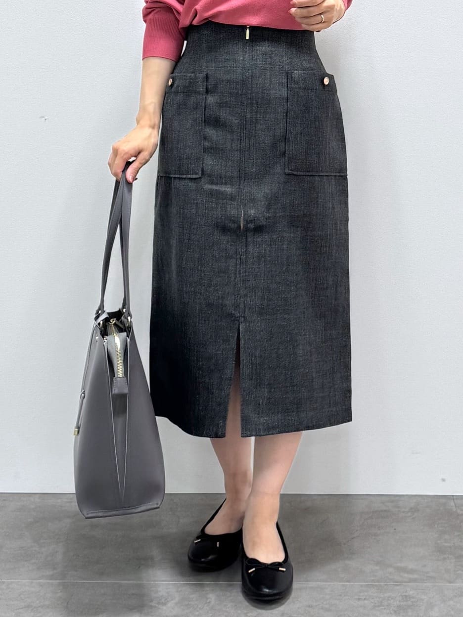 kozuさんの「index｜ビジューキーネックドルマンニット【洗濯機OK】」を使ったコーディネート