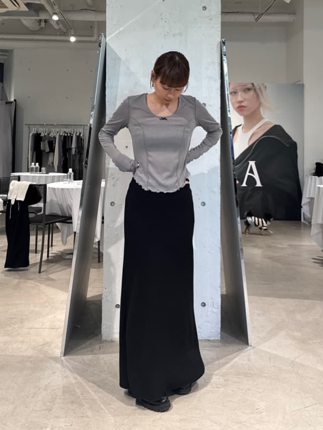 designer yukaさんの「CODE A｜whisper jersey top」を使ったコーディネート