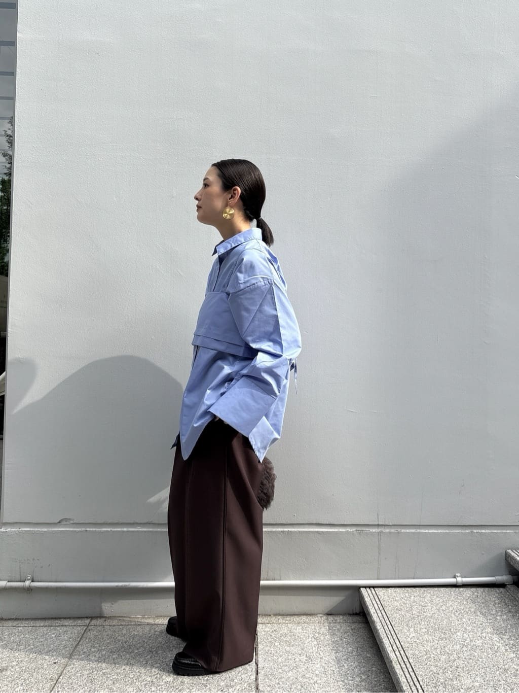 ayanoさんの「INDIVI｜Comfy SET UP｜イージーストレートワイドパンツ【セットアップ対応／通勤/カセット服】」を使ったコーディネート
