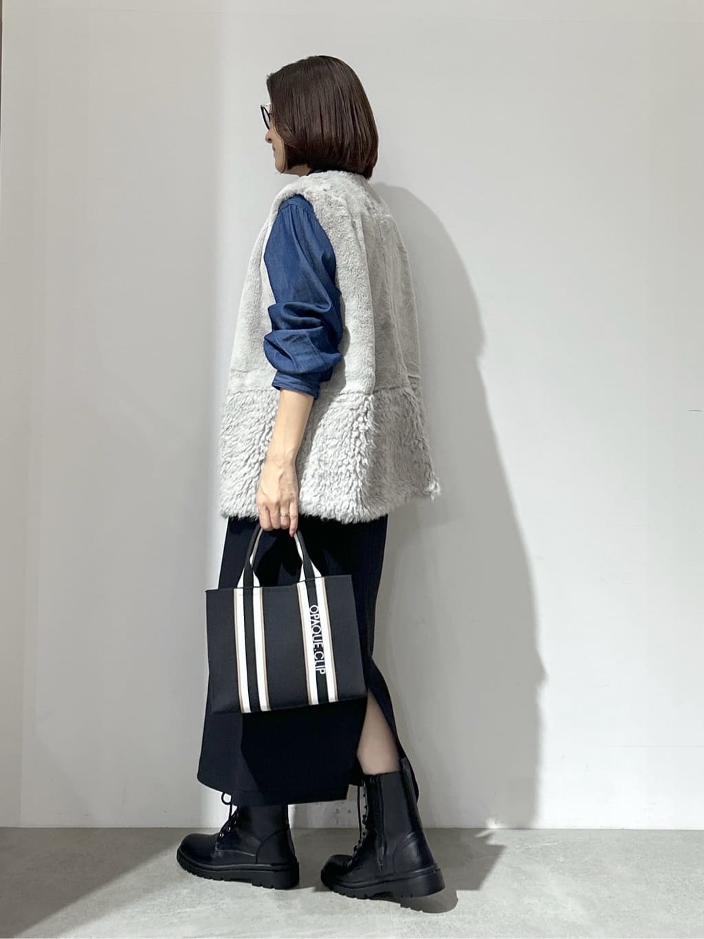 NAKAさんの「OPAQUE.CLIP｜イージーナロースカート／セットアップ対応可【洗濯機OK】」を使ったコーディネート