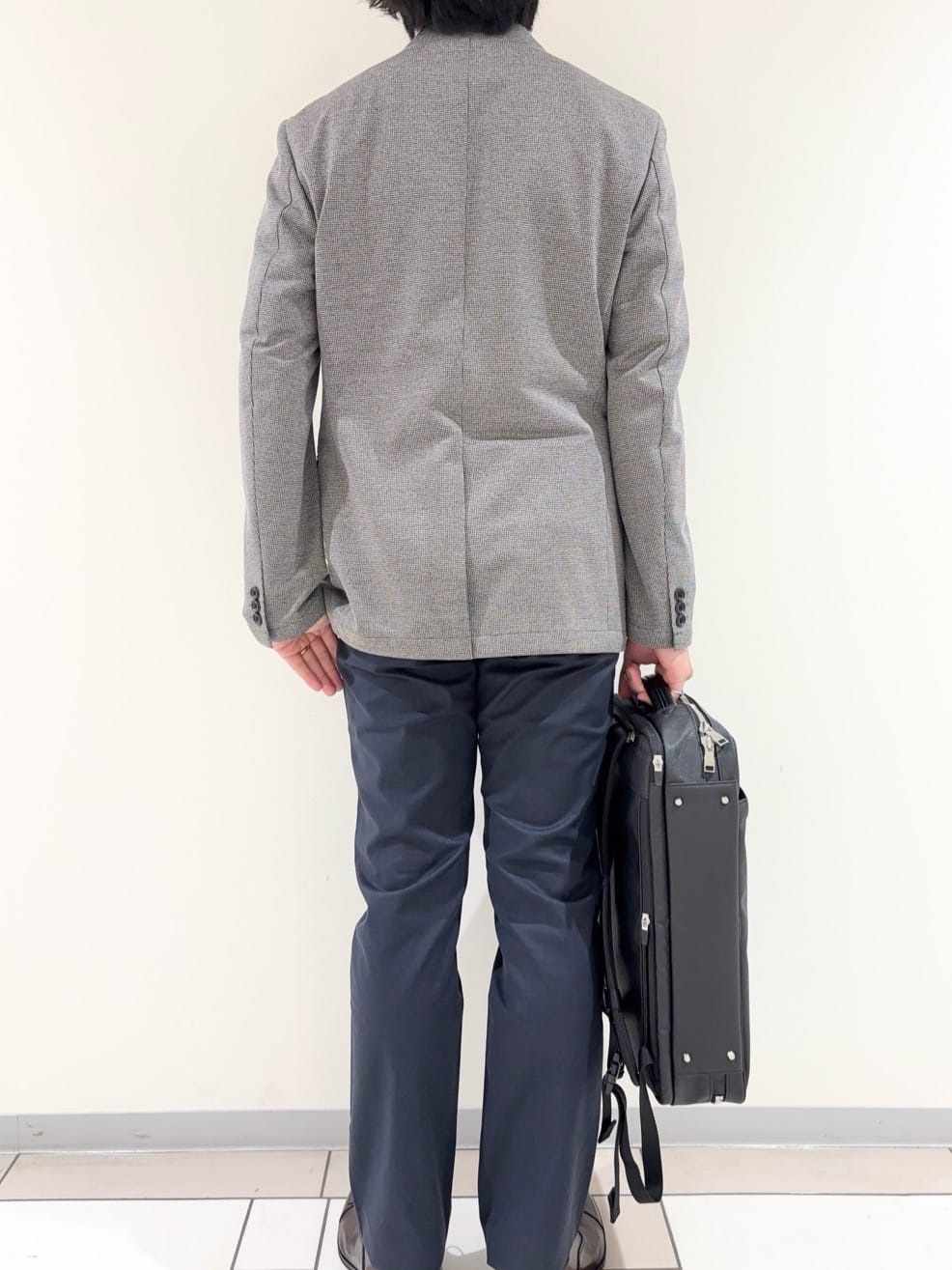 及川さんの「TAKEO KIKUCHI｜ピンジャージ 千鳥 ジャケット」を使ったコーディネート