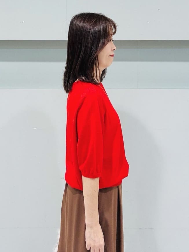makiさんの「UNTITLED｜【セットアップ可/後ろウエストゴム】リラクパウダースカート」を使ったコーディネート