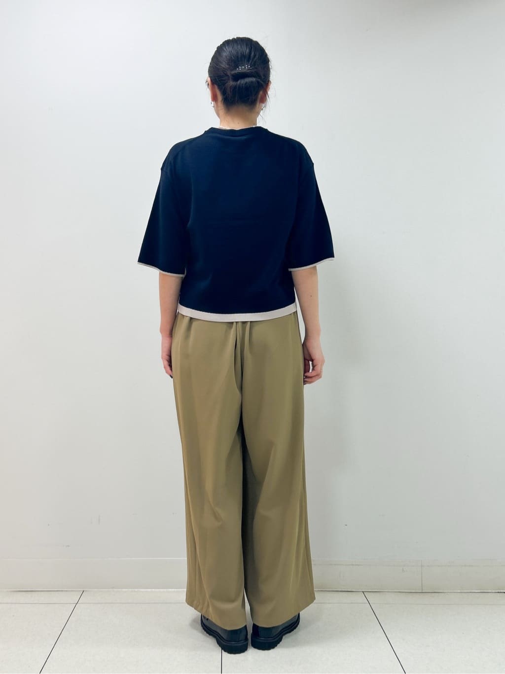 Kaiさんの「Dessin｜【洗える】バイカラーショート丈ニット」を使ったコーディネート