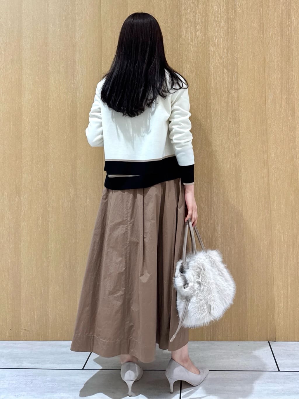 nanaさんの「UNTITLED｜【アンサンブル可/ジャケット風】ウールミラノリブカーディガン」を使ったコーディネート