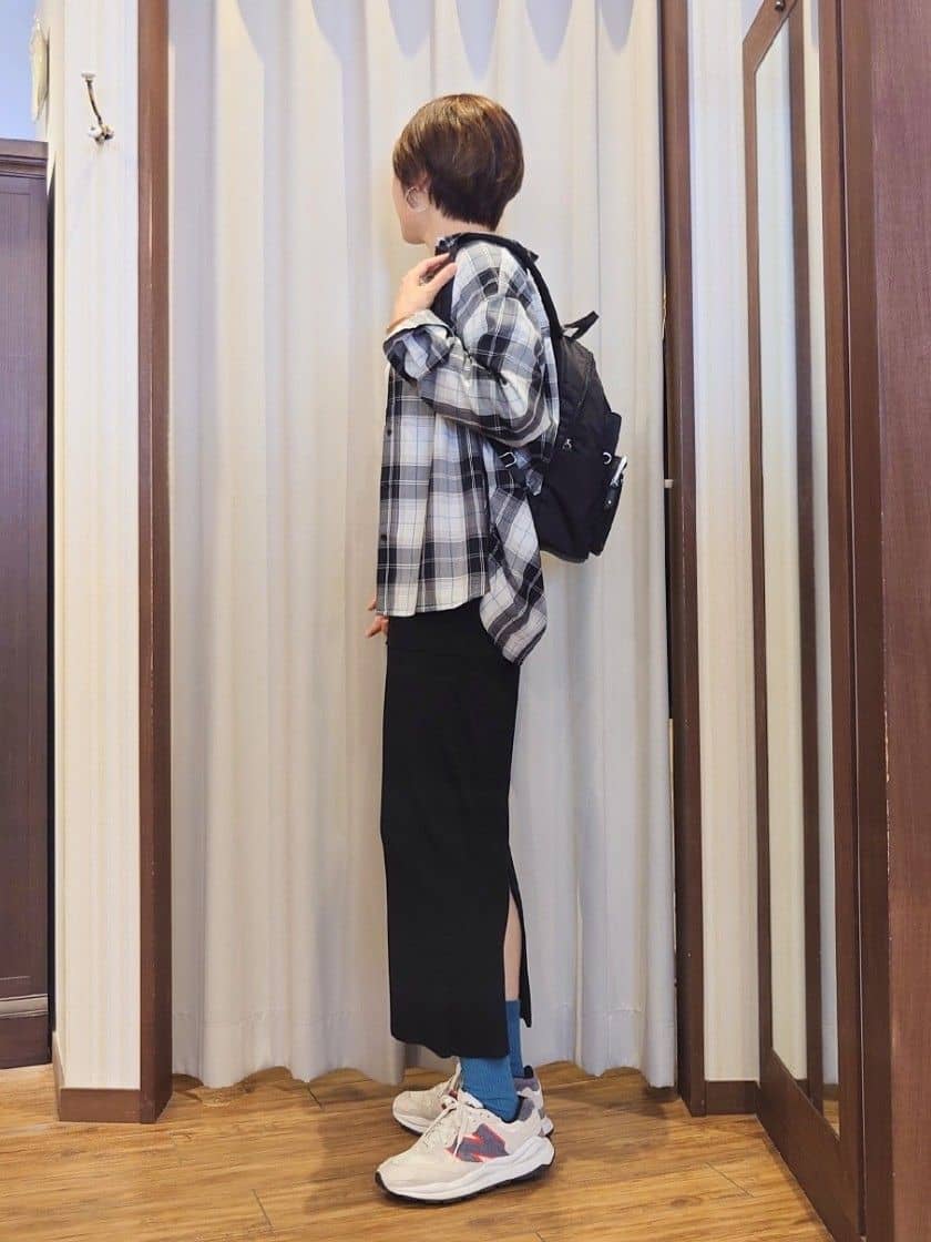 ERIKOさんの「SHOO･LA･RUE｜【洗濯機可/S-LL】程よい抜け感 大人のチェックシャツ」を使ったコーディネート