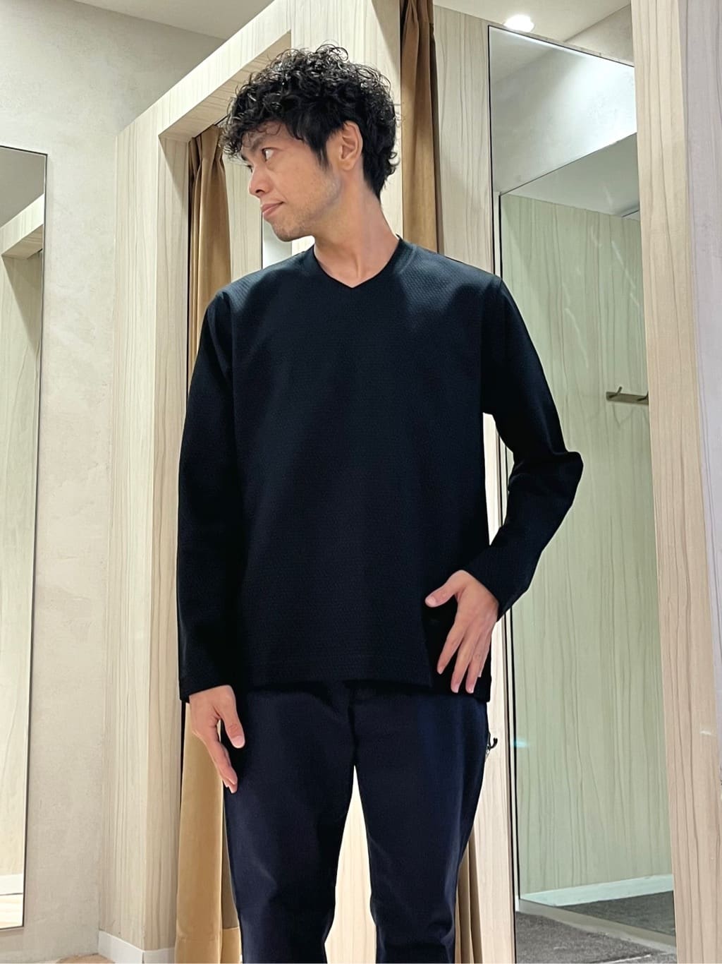 URAさんの「TAKEO KIKUCHI｜【COOL CITY WEAR】アーバンクール ジャケット /接触冷感・吸水速乾」を使ったコーディネート