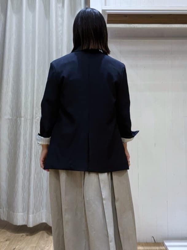 chさんの「THE SHOP TK｜【今羽織るなら】ダブルブレストジャケット【セットアップ可/洗える】」を使ったコーディネート