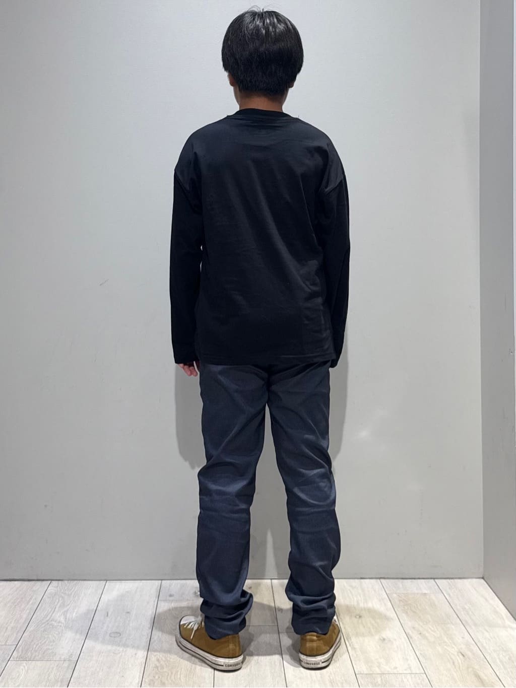 kuboさんの「THE SHOP TK｜【110－160／6色展開】コットン長袖Ｔシャツ/洗濯機OK」を使ったコーディネート