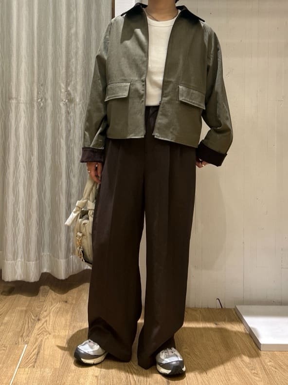 ga_riさんの「THE SHOP TK｜カバーオールジャケット【洗える】」を使ったコーディネート