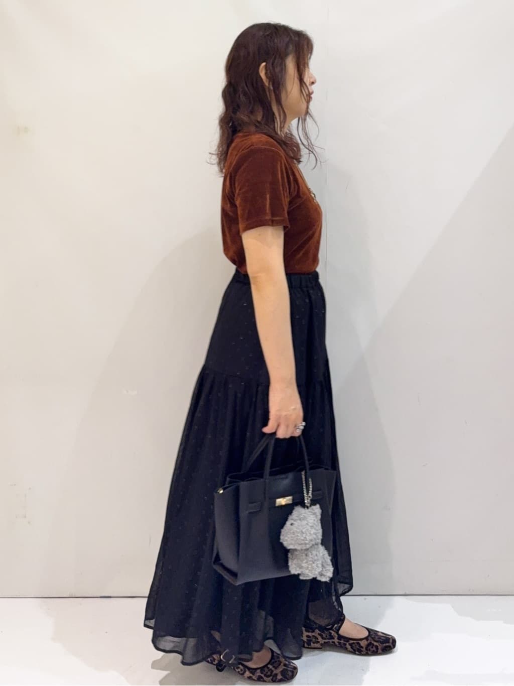 nakkoさんの「OPAQUE.CLIP｜フロッキーチュールTシャツ【洗濯機洗い可】」を使ったコーディネート