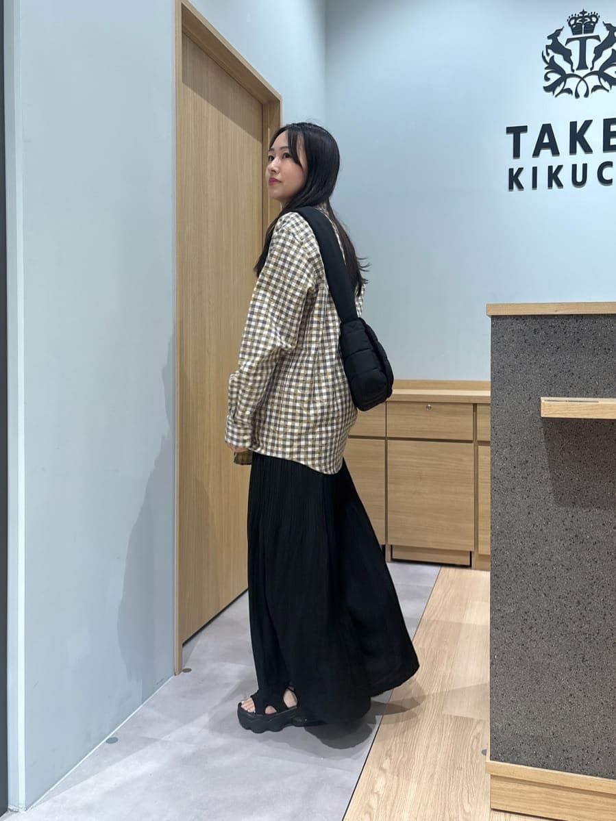 よぴさんの「TAKEO KIKUCHI｜チェックボーラーガーゼシャツ」を使ったコーディネート