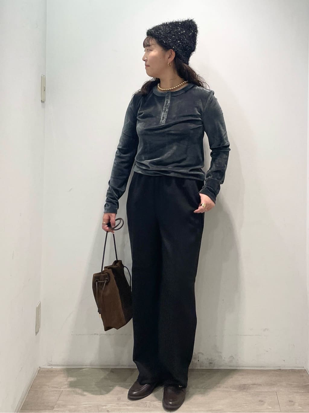 sumicaさんの「OPAQUE.CLIP｜《SS-LLサイズ》ストレッチ美脚イージーワイドパンツ【防シワ／洗濯機洗い可】」を使ったコーディネート
