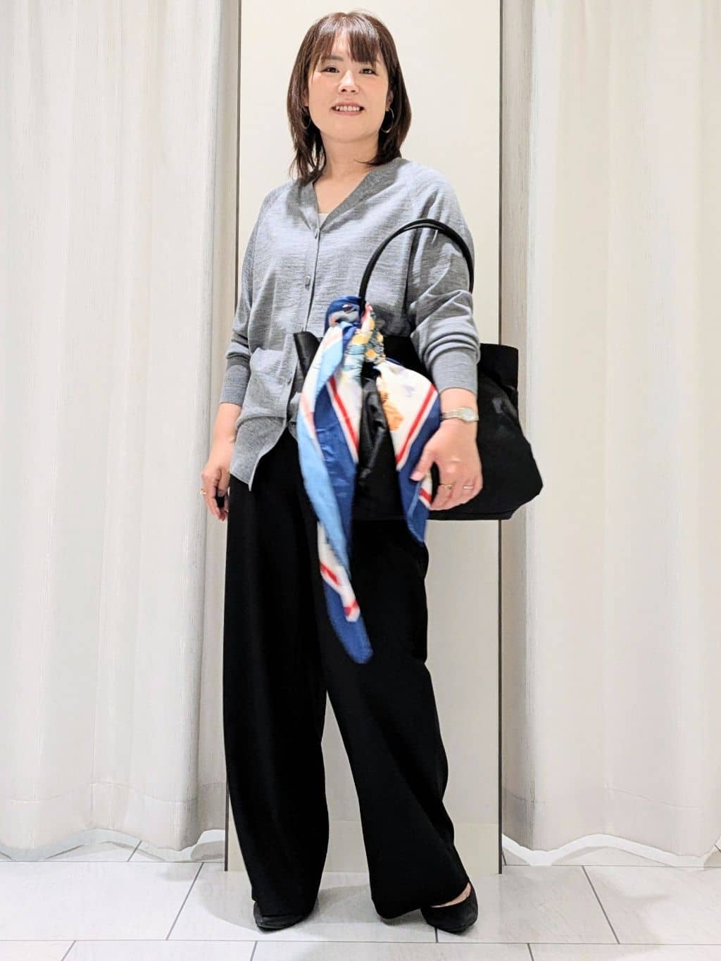 Onumaさんの「UNTITLED｜【アンサンブル可/六分袖/洗える】ウールシルクニット」を使ったコーディネート