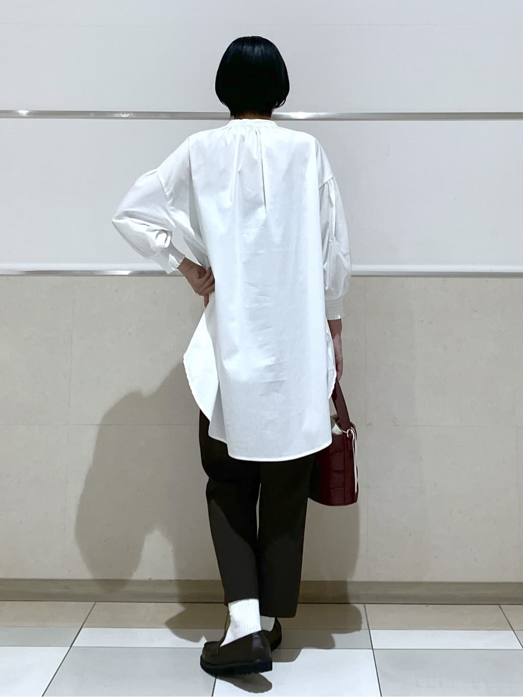 eriko さんの「Dessin｜【洗える】ラグランスリーブチュニックシャツ」を使ったコーディネート