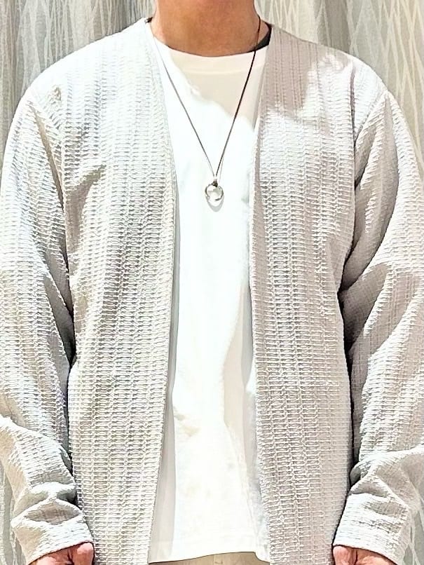 KENJI Iさんの「THE SHOP TK｜【セットでお買い得！！】長袖カーディガン＋半袖Tシャツ　洗濯機OK/吸水速乾(Tシャツのみ)」を使ったコーディネート