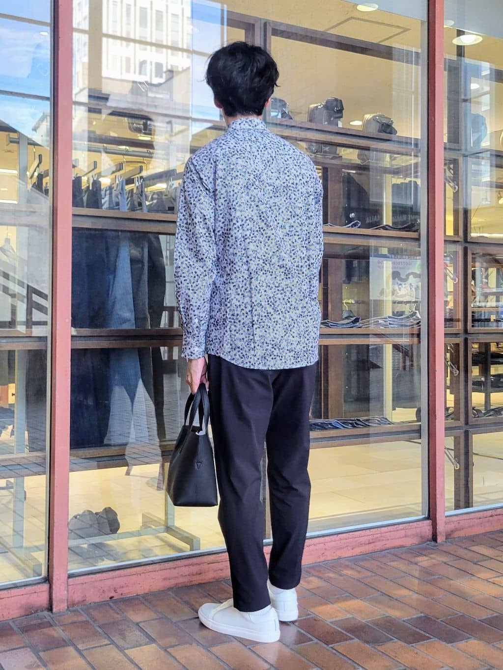 piroyaさんの「TAKEO KIKUCHI｜ストライプ小花 長袖シャツ」を使ったコーディネート