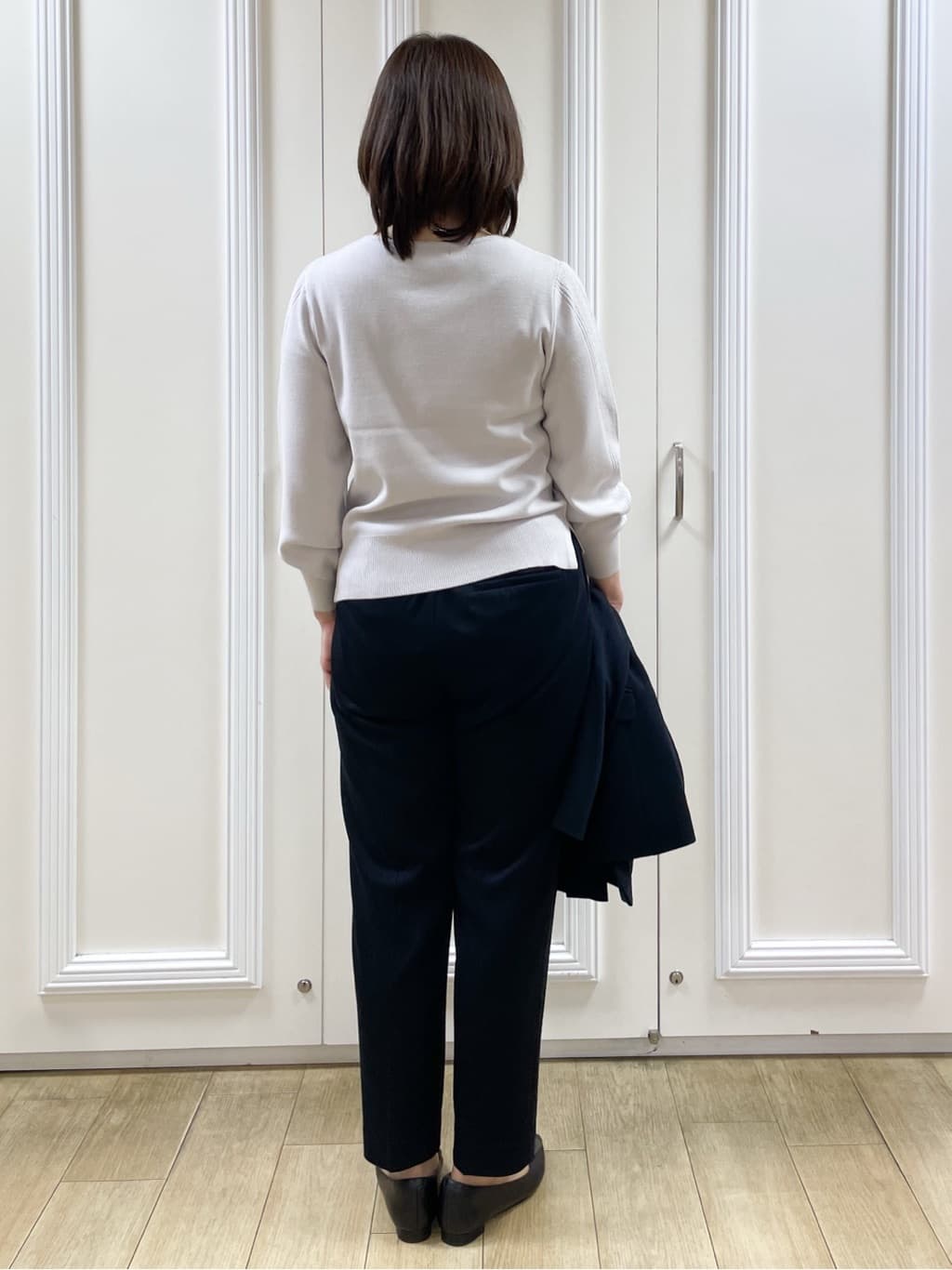 めいさんの「Reflect｜【選べる6色／長く着られる◎】ボートネックニット」を使ったコーディネート