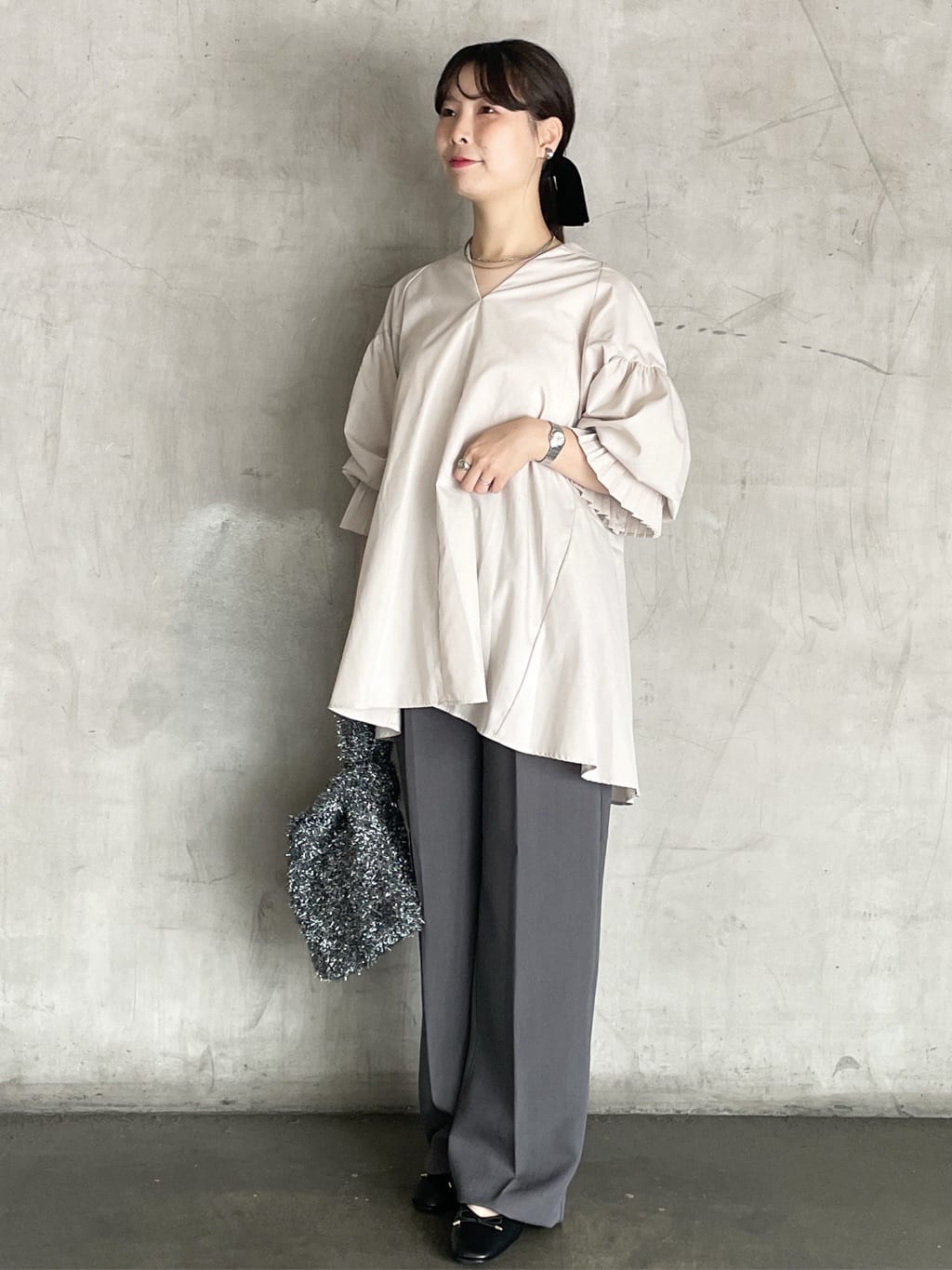 tomokoさんの「OPAQUE.CLIP｜《美人百花掲載》名品フラットバレエシューズ」を使ったコーディネート